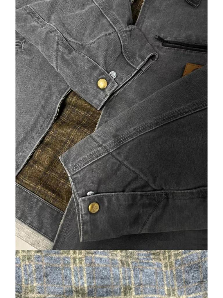 Carhartt J97 Unisex Distressed Workwear Zippered Jacket