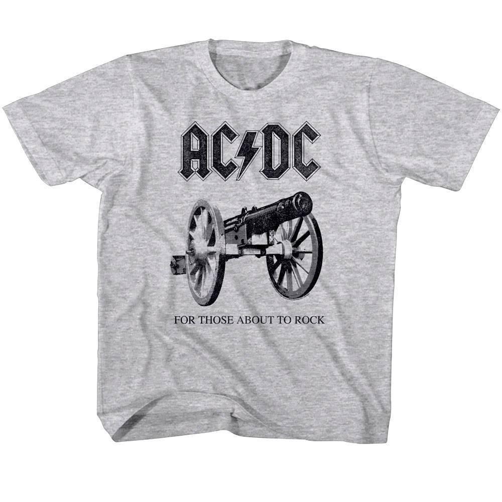 ACDC For Those About to Rock Cannon Gray T Shirt
