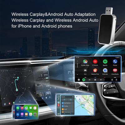 2-in-1-AI-Box Mini, kabelgebunden und kabellos, Carplay-Android-Adapter, WLAN und Bluetooth 5.0, Android Auto, Plug and Play