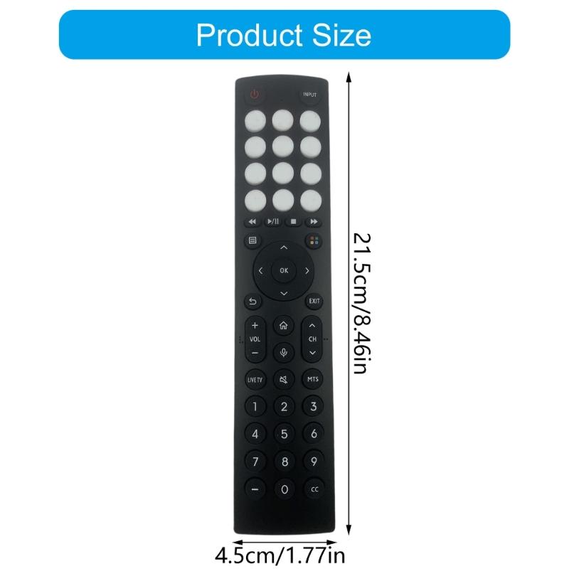 Replacement TV Remote ERF2B36H For Dedicated Television Models Easily Setup Enhances Signal Stability
