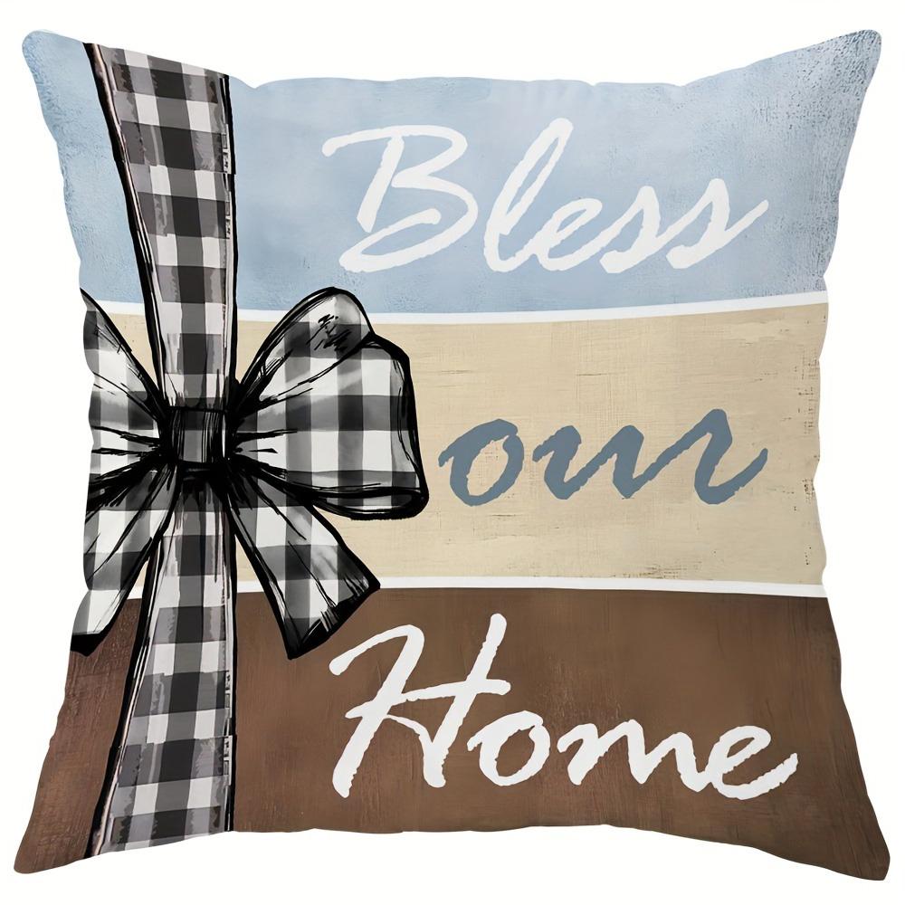 Rustic and Elegant Pillow Cover: Floral Basket, Retro Truck and Heart-warming Home Decoration, Sofa and Chair Cushion Cover