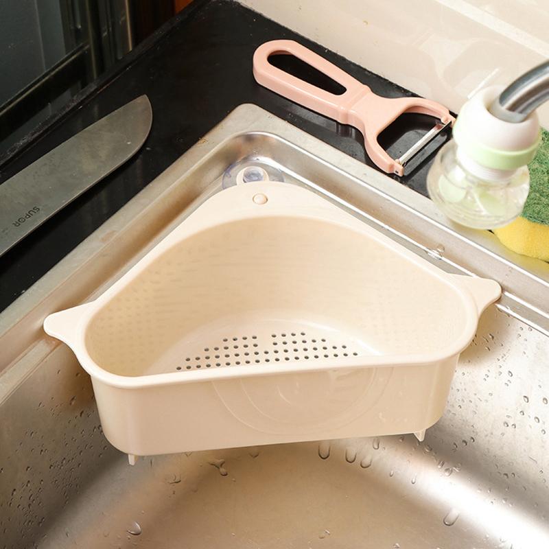 

Корзина-фильтр для кухонной раковины, угловая, для хранения, инструмент, корзина, присоска, стойка-фильтр для раковины, дуршлаг для фруктов и овощей, подставка для губки бежевый