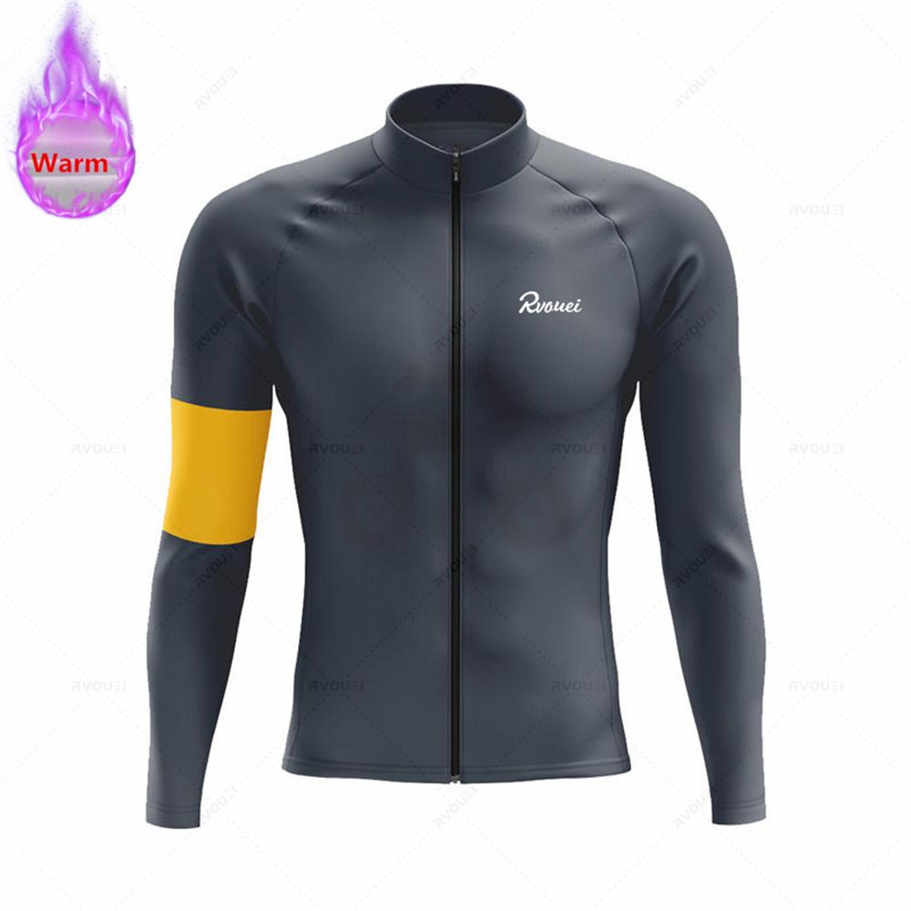 

Winter Rvouei Cycling Clothing Men s Thermal Fleece Bicycling Clothing Set Outdoor MTB Bike Bib Pants Ropa Maillot Ciclismo 5XL