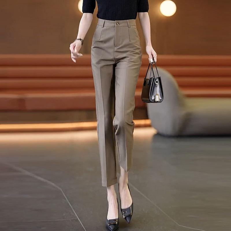 Women's High-Waist Slimming Harem Cigarette Pants - Spring/Autumn 2025 Collection