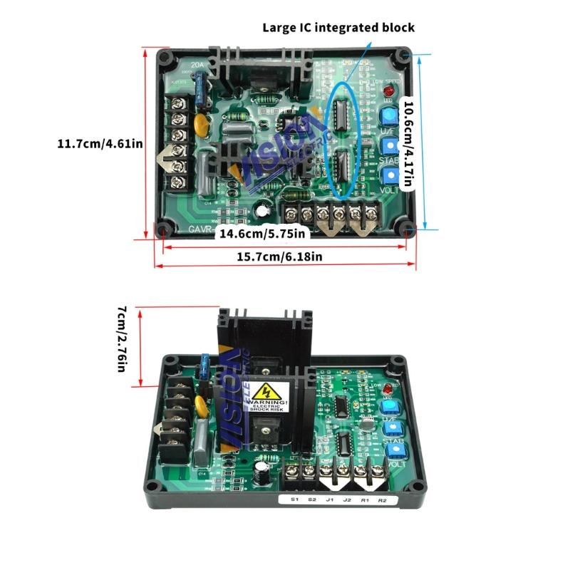 Automatic Voltages Regulator for Generators Ensures Stable Output Preventing Device Damage from Fluctuations Suitable for Home and Outdoor Use