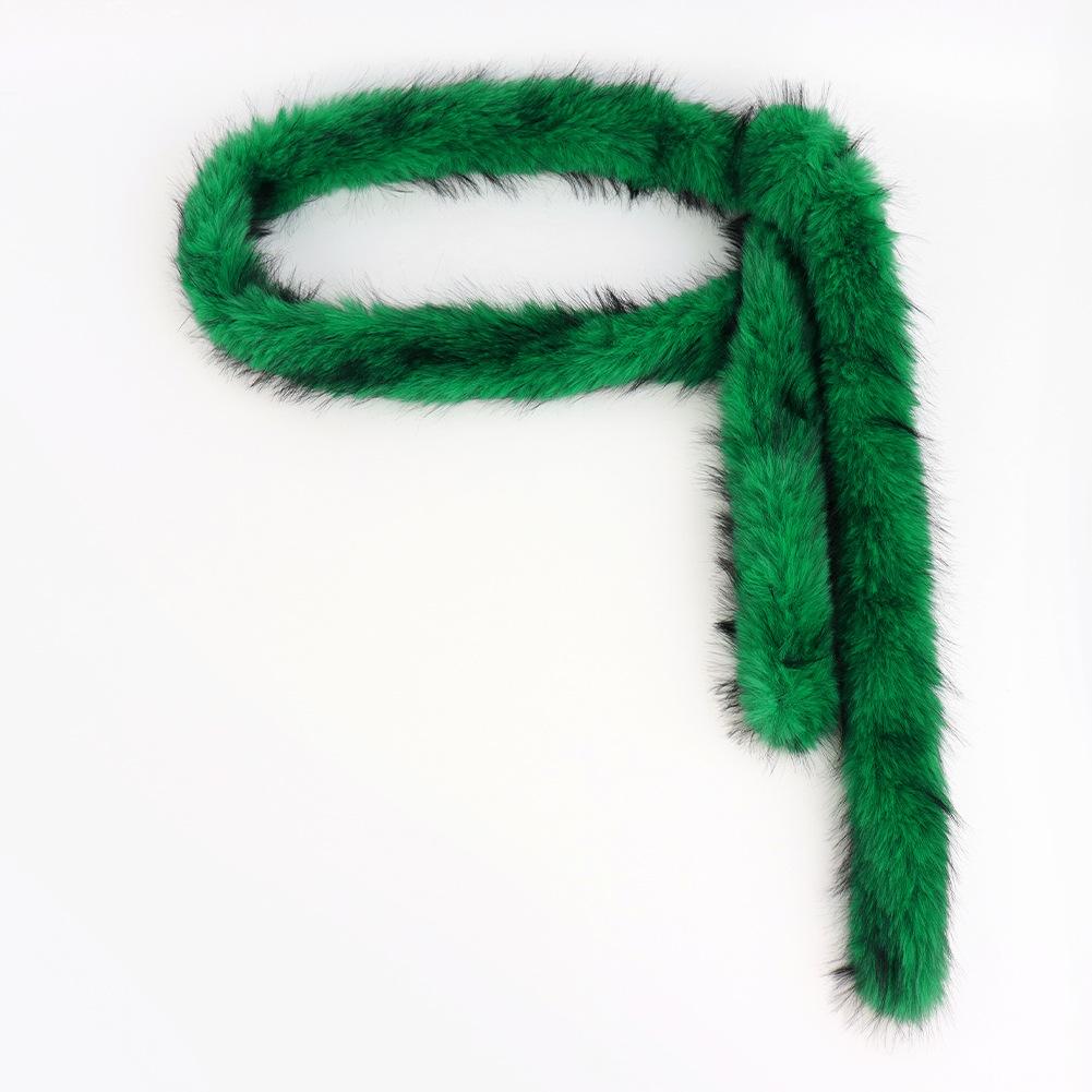 Autumn And Winter Leg Warmers Medium Long Tube Subcultural Plush Belt, Spice Girl Long Waist Chain Punk Style Props