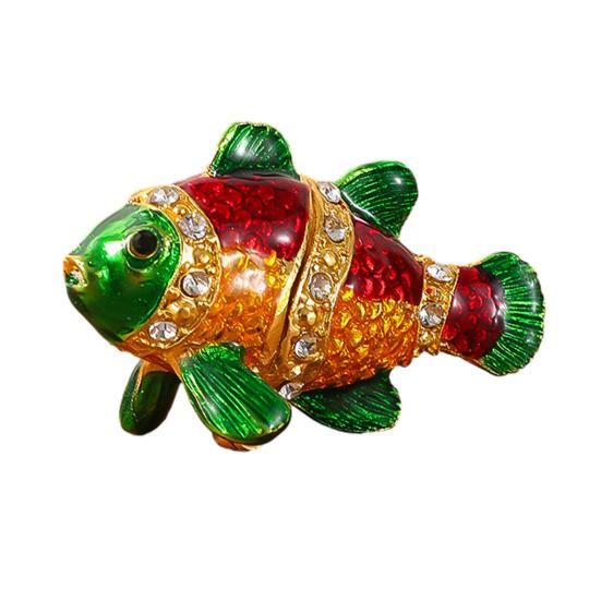 Mini Jewelry Storage Box Durable Metal Construction Pendant Organizer Decorative Desktop Jewelry Box Handicraft Storage