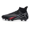 High-Top Football Shoes Fg Pegged Leather Feet For Boys And Girls, Teenagers And Students, Non-Slip Natural Lawn Training Shoes