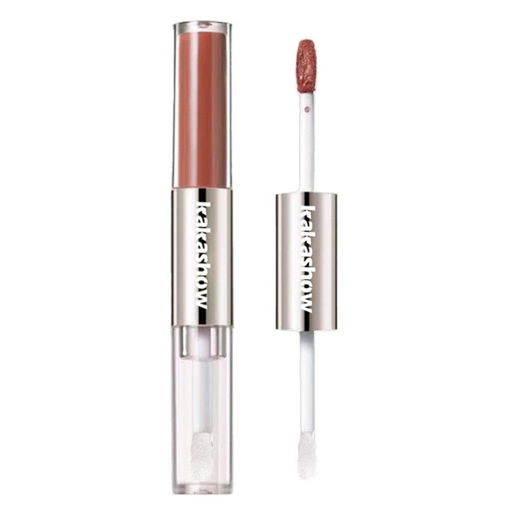 Sexy Water Crystal Double Head Lip Gloss Long Lasting Dewy Glossy Makeup Lip Stick Mirror Non Stick Liquid Lipstick Beauty