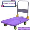 Folding Flatbed Handcart: Silent Cargo Carrier & Pull Cart