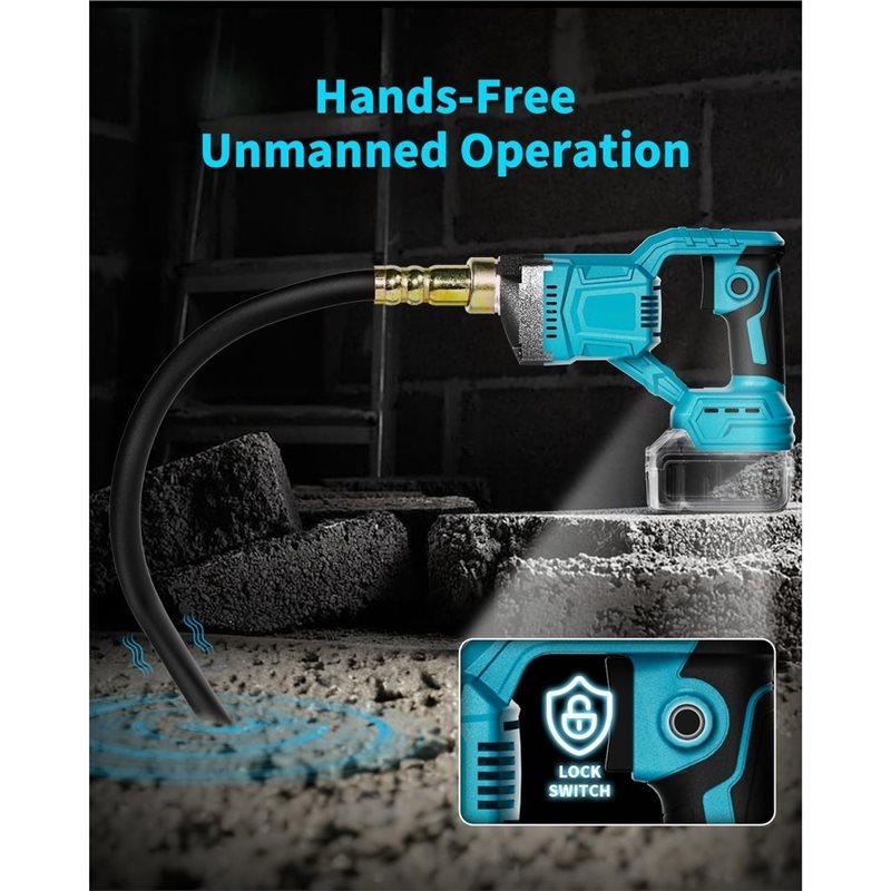 Cordless Concrete Vibrator With 6000RPM High-Frequency Vibration For Makita 600W Motor(Battery Not Included)