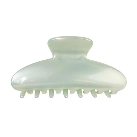 yangyizhi Hair Claw for Women, Semi-Transparent Pearlescent Tones Clip, Large Size Back Head Thick Long