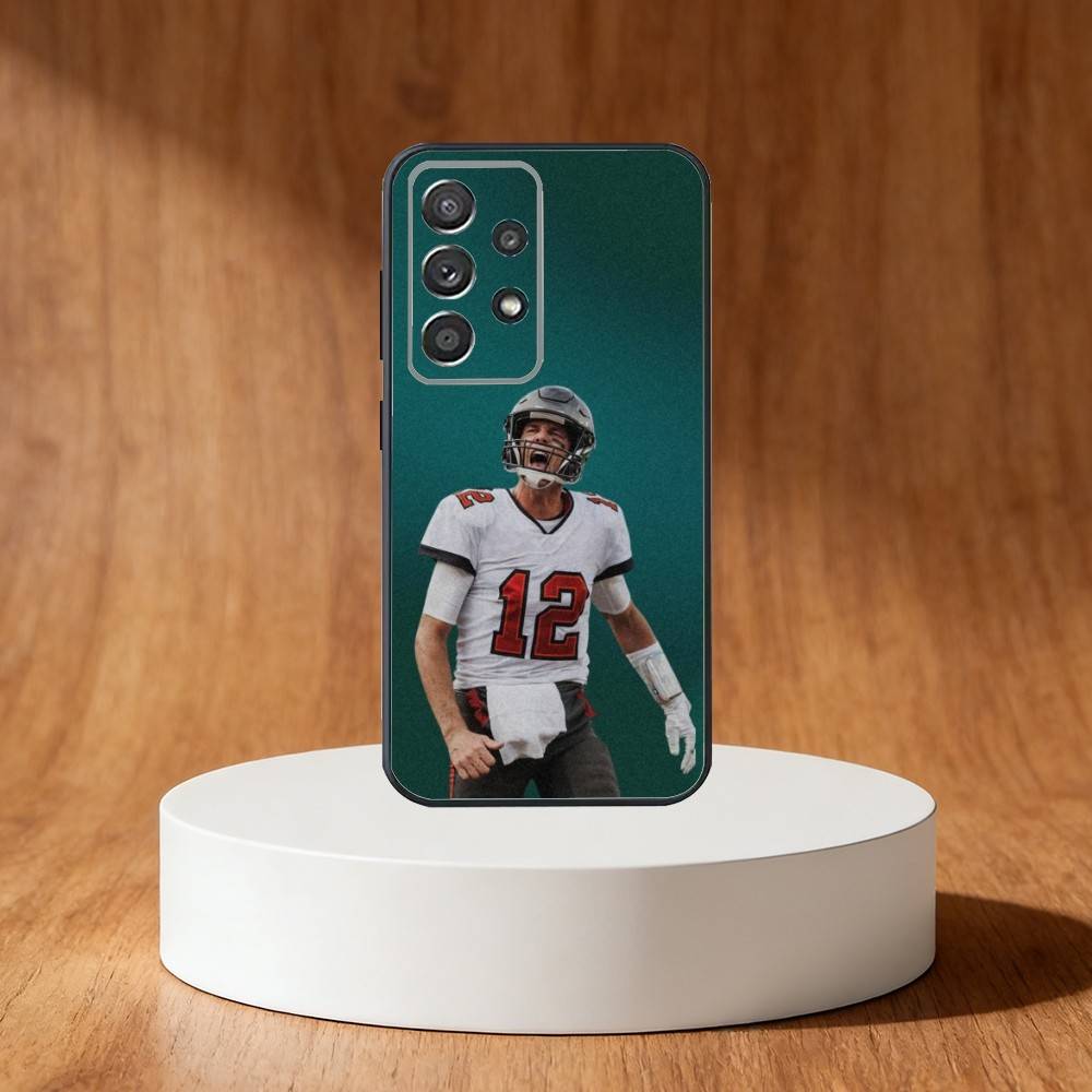 American Football Tom Brady Phone Case For Samsung S25,S24,S21,S22,S23,S30,Ultra,S20,Plus,Fe,Note,10,9,5G Black Cover