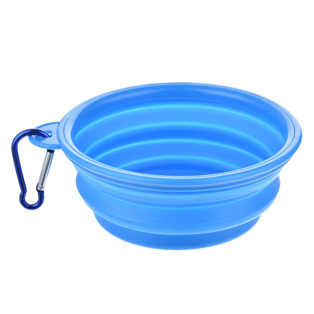 Dog Bowl Portable Folding Pet Bowl Collapsible Silicone Water Bowl for Dog Outdoor Travel Puppy Feeder Dish Food Container