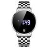 REWARD 51001M Touch Screen LED Digital Watches Man Chain Steel Waterproof Luxury Sport Wristwatches Chronograph Steel Band Watch