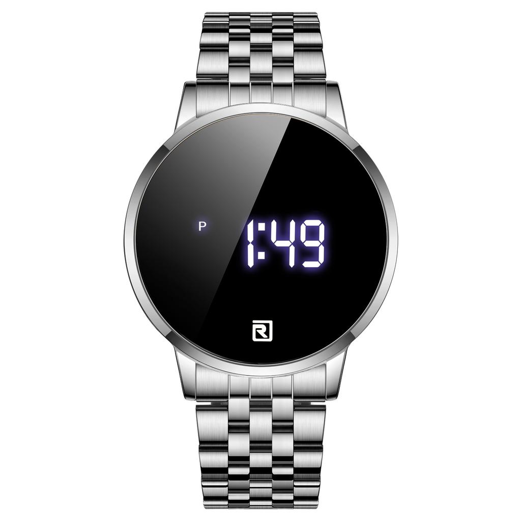 REWARD 51001M Touch Screen LED Digital Watches Man Chain Steel Waterproof Luxury Sport Wristwatches Chronograph Steel Band Watch