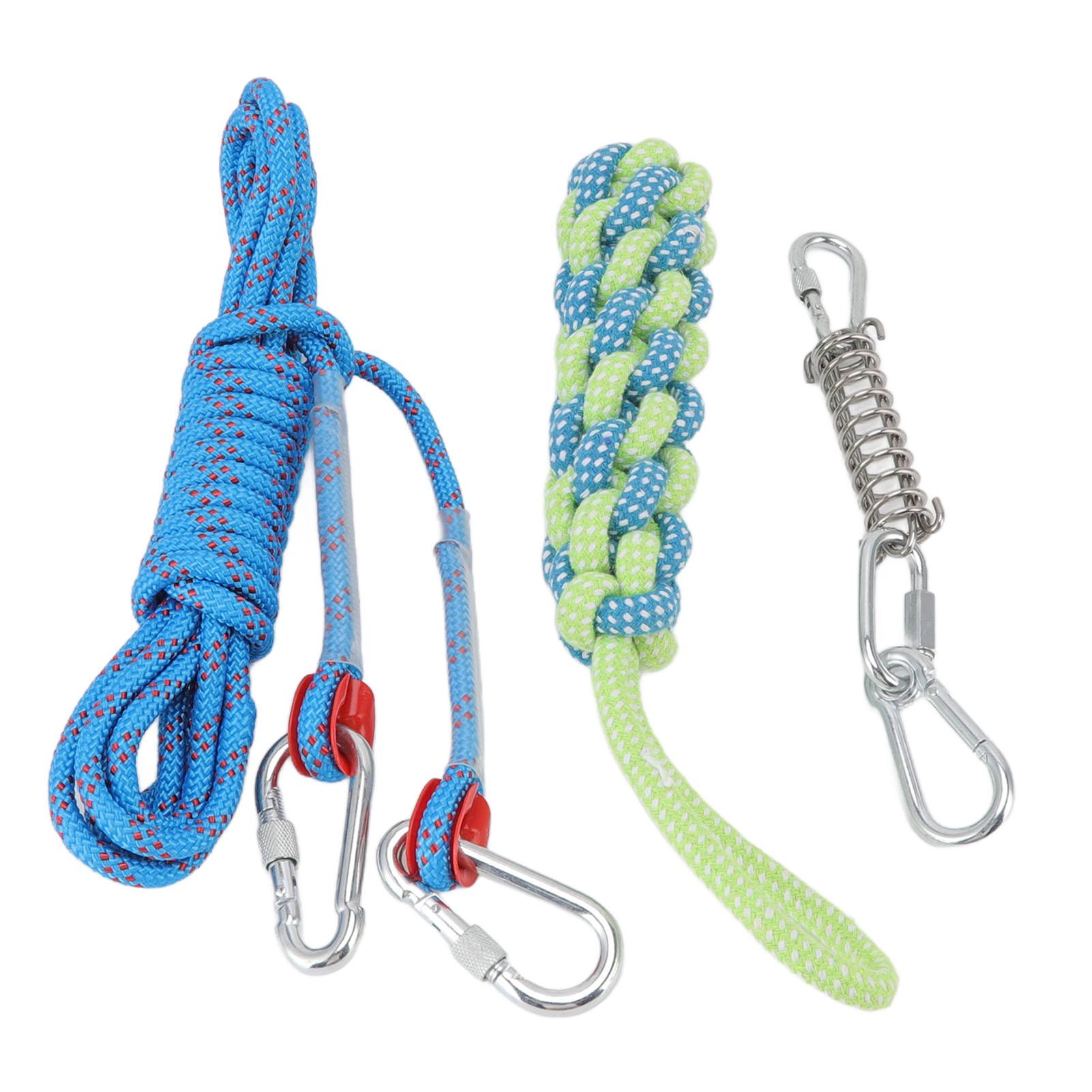 

Spring Pole Dog Rope Toy Muscle Builder Interactive Dog Hanging Rope Toy for Small Medium Large Dogs