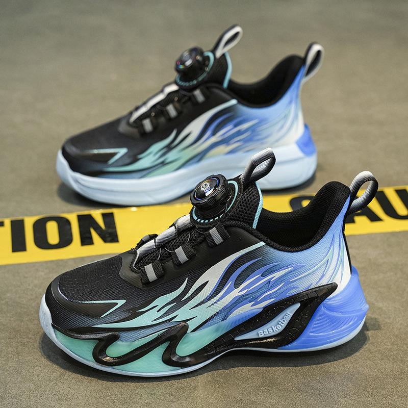 Boys' sports shoes Boys' shoes 2025 new running mesh basketball shoes breathable medium and large children's boys non-slip