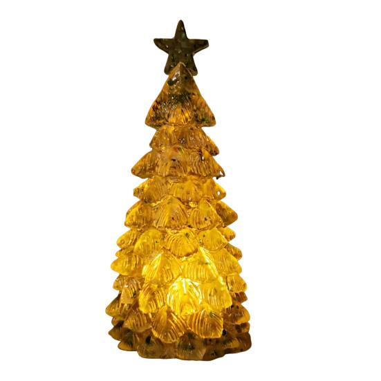 LED Christmas Tree Night Light Glowing Tree Decoration Festive Tabletop Ornament Atmosphere Party Holiday Gift