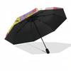 1pc Adventure Time Outdoor Umbrella - Automatic Opening/Closing, Portable 3-Fold Design with 8-Rib Iron Frame - Perfect Gift for Fans, Travelers,