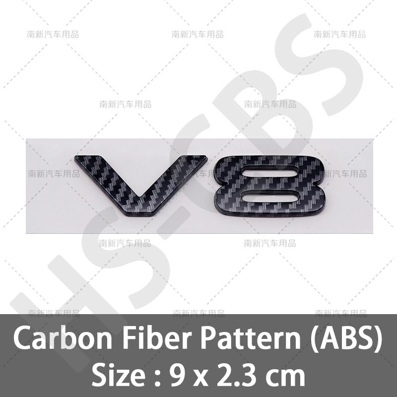 

3D ABS Car Engine Displacement Logo V8 Letter Embelm Rear Trunk Badge Auto Tailgate Stickers For Land Rover Range Rover Defender