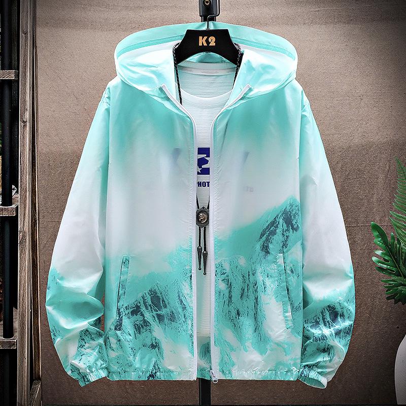 Men's 2024 Ice-Cool Lightweight Hooded Jacket - Summer Sun Protection, Trendy Outdoor Casual Wear