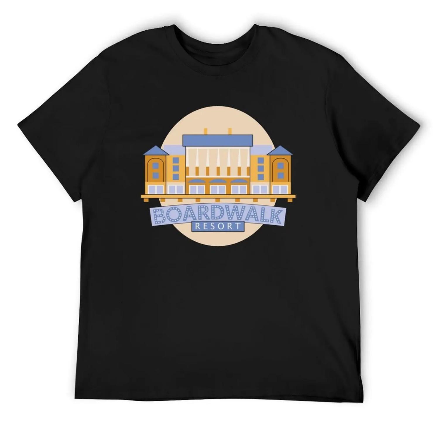 Boardwalk Resort T-Shirt anime stuff essential t shirt mens vintage t shirts S