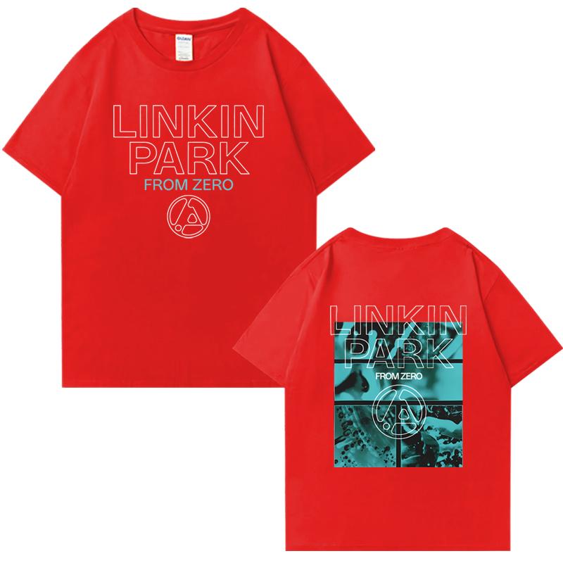 2025 Hot Sale Linkin Park From Zero World Tour Short Sleeve T-shirts Unisex Hip Hop Summer Cotton Men Women Oversized Tee Shirt