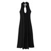 Spring 2025 Women's European & American Style Sexy Halter Off-Shoulder Dress