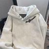 Unisex American High Street Graphic Hoodie - Velvet Lined, Autumn/Winter, Trendy Brand, Premium Quality.