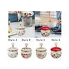 Chic Enamel Sugar Bowl Set - Modern Kitchen Storage Essential