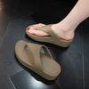 2023 Women's Casual Wedge Flip-flops: Non-slip, Soft-soled, Outdoor Fashion Beach Thong Sandals