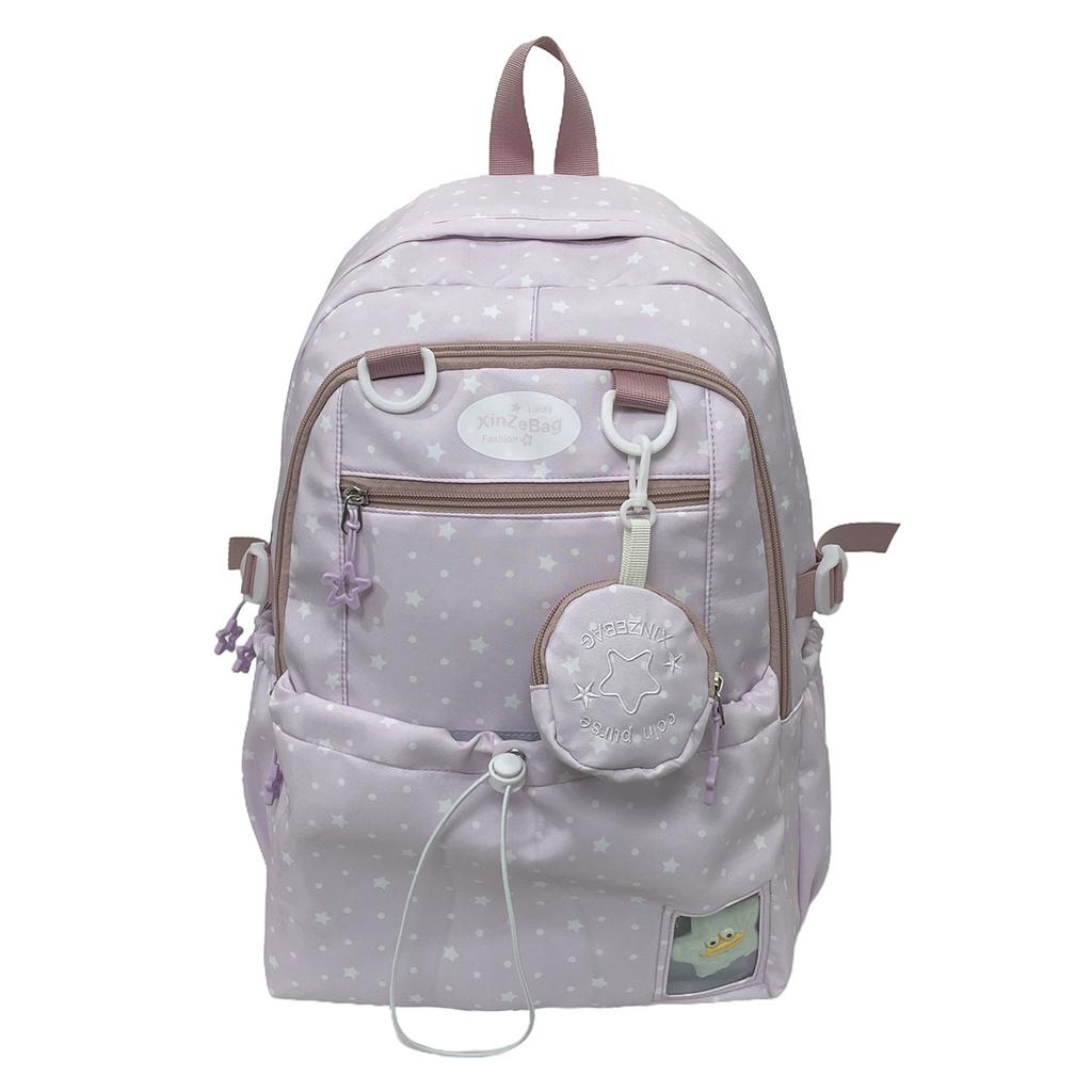 Schoolbag Cute Little Fresh Girl Schoolbag Primary and Secondary School Students Large Capacity Lightweight Backpack Going Out Small Backpack