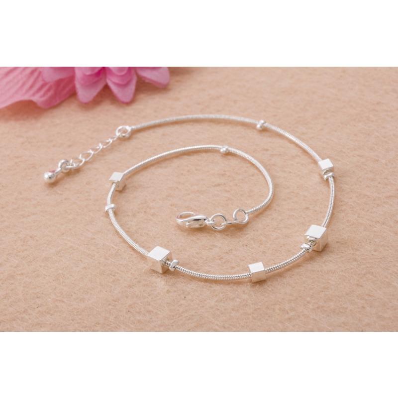 Popular Bracelet Women's Korean Version Fashion Single Line Square Retro