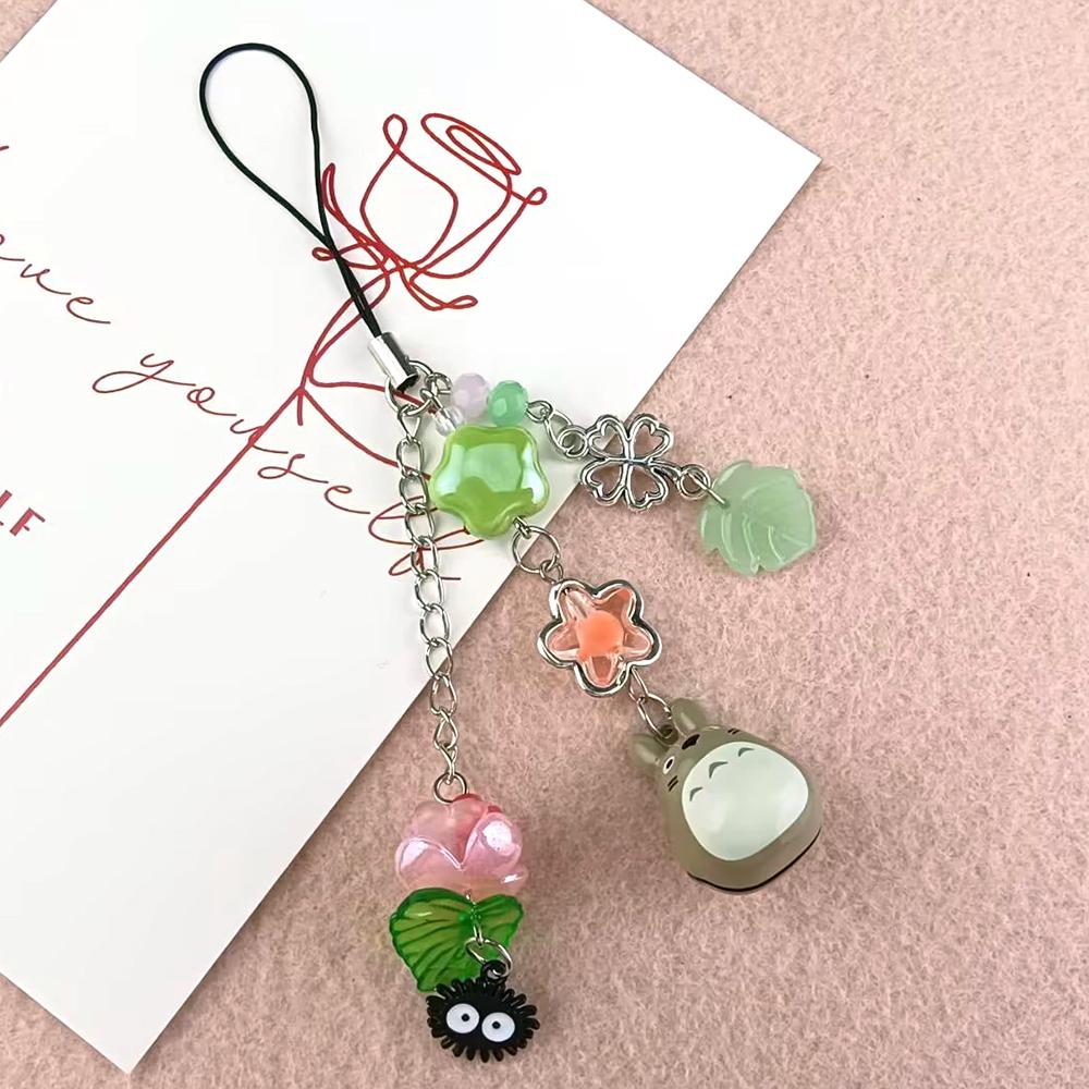 Handmade Beaded Cat Lanyard Phone Pendant Bead Bag Charm Cell Phone Chain Girl Gifts