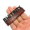 1 Pièce Emblème Métal Chrome Noir Rouge 3D SHITBOX EDITION Badge Autocollant Latéral Arrière de Voiture pour Jeep Dodge Chrysler uy1