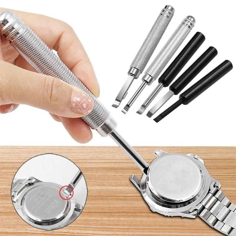 1Pcs Metal Repair Tool Pry Tool  Press Battery Change Back Case Remover Remover Screw For Watchmaker Watch Back Case Opener