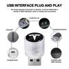 1Pcs USB Car LED Light Auto Interior Atmosphere Light Car Emblem Styling For Tesla Model 3 Model X S 2016-2023  Model Y Decals TM3 TMX