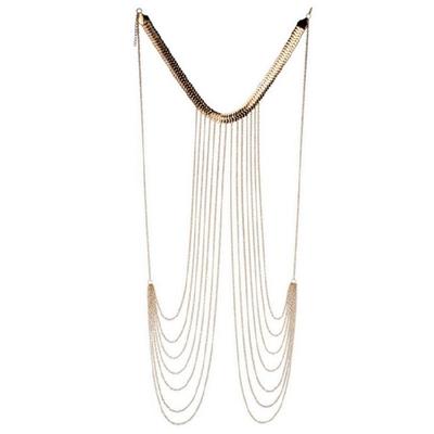 Female Body Chain Chokers Jewelry Fashion Chest Chain Body Jewelry Bikini Chain