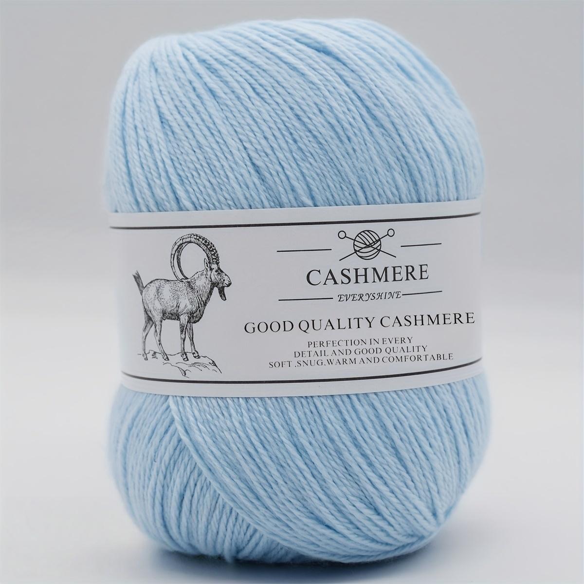 

Пряжа премиум-кашемира для вязания спицами и крючком – 50 г/1,76 унции, 320 м/350 ярдов, ультрамягкая тонкая шерсть ручной работы (Спицы 1,5-2,5 мм) Свитера DIY-поделки