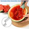 3in1 Watermelon Fork Slicer Cutter Stainless Steel Fruit Watermelon Cutting Fork Slicer Knife Set For Kitchen Fruit Processing