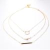C170 New Jewelry Simple Multi-Element Combination Fashion Versatile Aperture Metal Rod Necklace