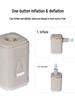 Portable Electric Air Pump for Camping and Swimming Rings - Inflate/Deflate Dual-Use