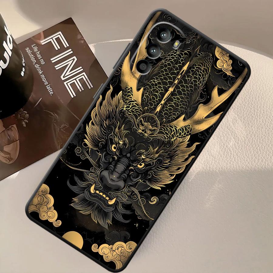Cool Dragon Case for Motorola Moto G52 G60s G53 G30 G51 G73 Edge 20 Pro 30 Lite G22 Edge40 G50 G71 G32 Phone Cover