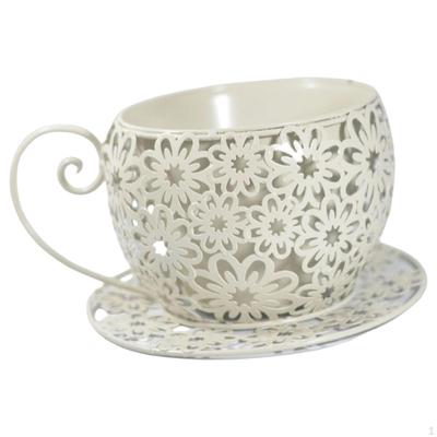 Decorative Wrought Iron Flower Pot, Ideal for The Garden, Courtyard Or...