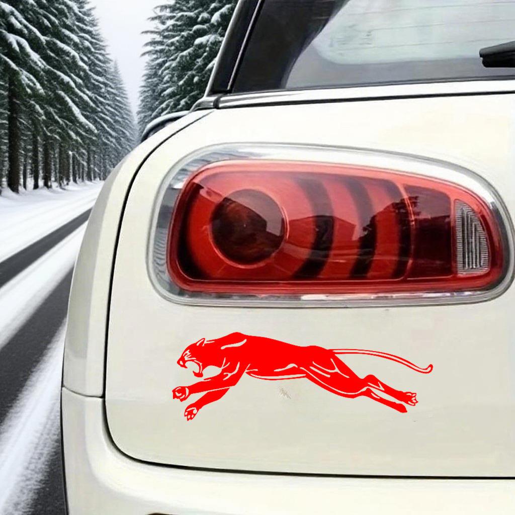 Car Sticker Black Panther Car Sticker Set Waterproof Decal for Vehicle Body, Window & Bumper Racing Style Decoration Decals