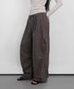 Saendeulig Wide Cargo Cotton Pants_Brown