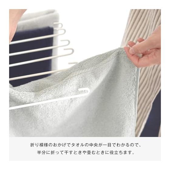 Bloom Imabari Towel Certified Face Towel Set of 3 Ciel Hotel Specifications Water Absorbent Quick Drying Room Drying 100% Cotton Made In Japan (Navy)