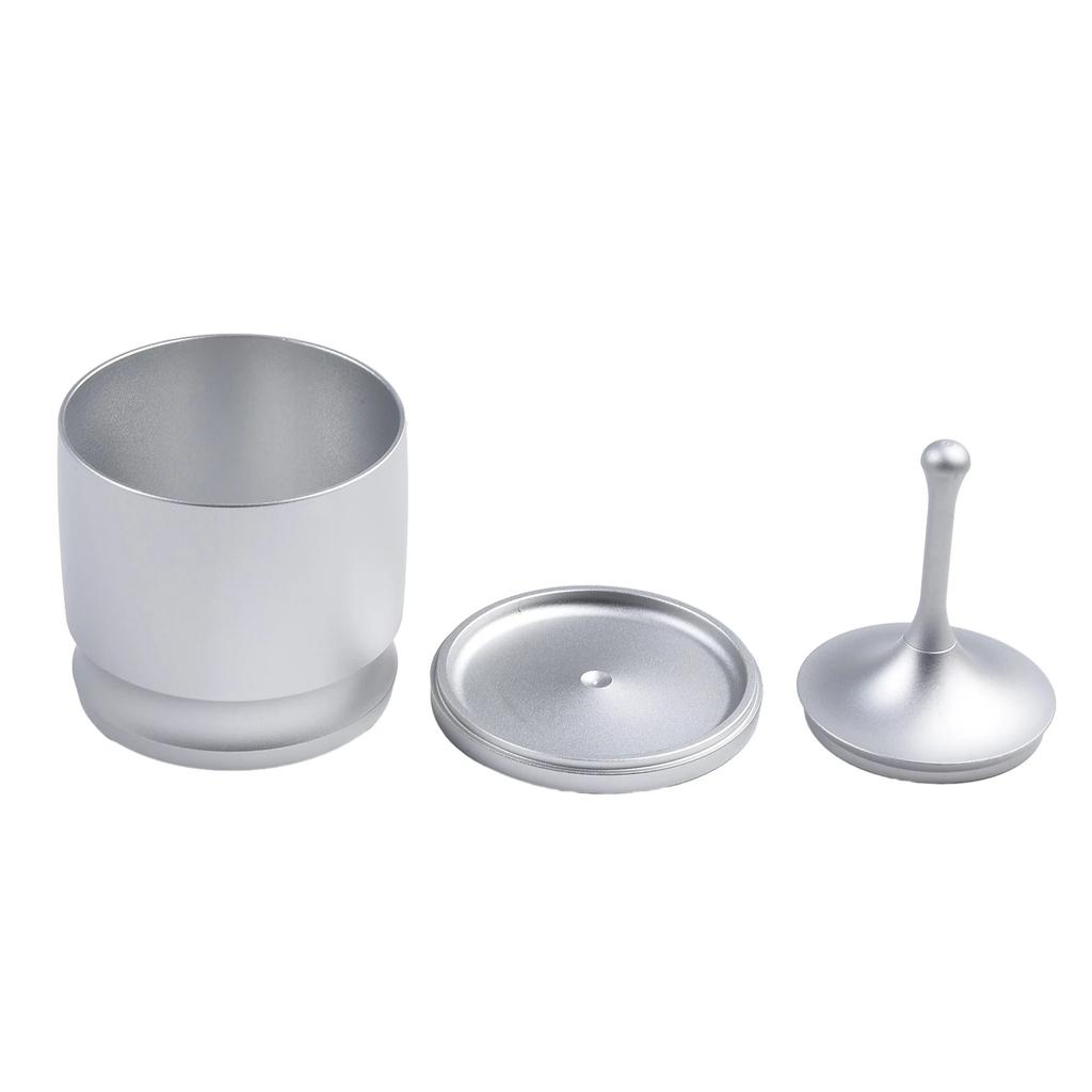 Dosing Cup with Lid 58mm Coffee Filter Holder Made of Aluminum Alloy Compatible with Espresso Machine Accessories