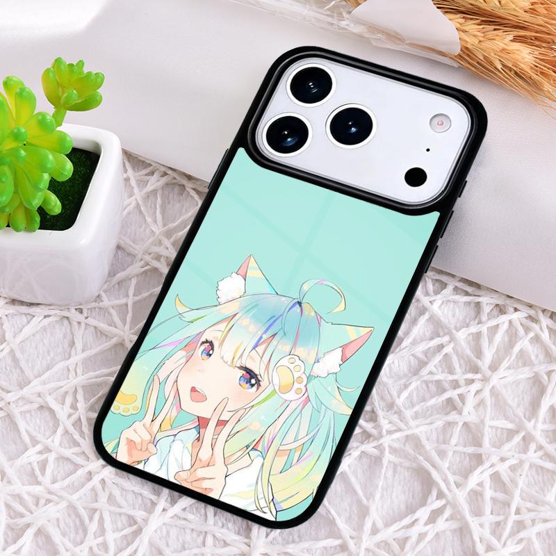 Anime Cat Girl Phone Case for iPhone 17 Air 16 15 11 12 14 13 Pro Max Shockproof Cover